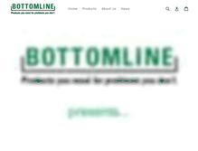 Tablet Screenshot of bottomlineind.com